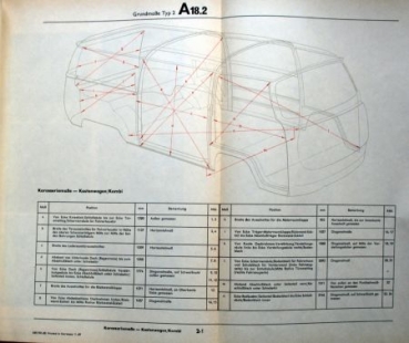 Volkswagen T2 Transporter "Aufbau - Instandsetzungsarbeiten" 1969 Workshop-Manual in original VW-Binder (7964)